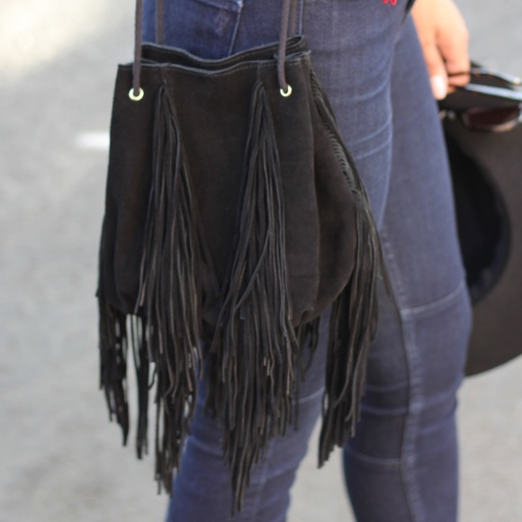 Urban Outfitters Handbags - Urban Outfitters Suede Shoulder Boho Bag